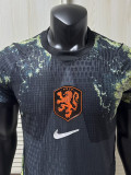 26-27 Netherlands Black Goalkeeper Player Version Soccer Jersey