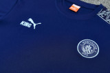 26-27 Man City Royal blue Short shirts and Long trousers Suit (圆领)