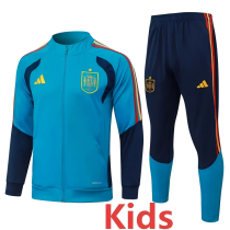 26-27 Spain Lake blue Kids Jacket Tracksuit #E26013(童装)