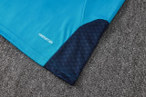 26-27 Spain Lake blue Kids Half Pull Tracksuit #E26023(童装)(半拉链)