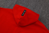 25-26 Man Utd Red Hoodie Jacket Tracksuit #F642