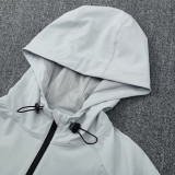 25-26 Algeria Gray Windbreaker Suit (Hoodie)(风衣套装)
