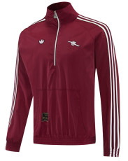 26-27 ARS Brown Red Half Pull Windbreaker (半拉风衣)