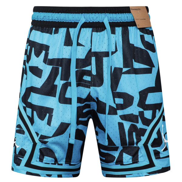 C2518 AJ Black Blue Bastketball Casual Short Pants #黑蓝