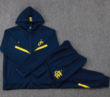 25-26 Flamengo Royal blue Hoodie Jacket Tracksuit #F634