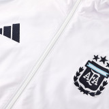 25-26 Argentina White Windbreaker Suit (Hoodie)(风衣套装)