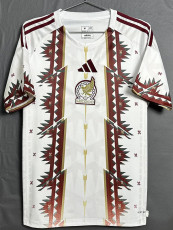 26-27 Mexico White Brown Special Edition Fans Training shirts