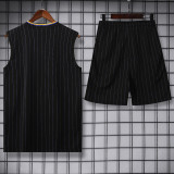 25-26 Man Utd Black Tank top and shorts suit