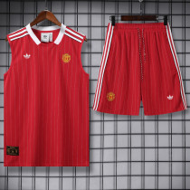 25-26 Man Utd Red Tank top and shorts suit