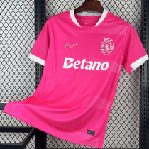 25-26 Sporting Lisbon Pink Fans Soccer Jersey