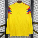 1990 Colombia Home Long Sleeve Retro Soccer Jersey (长袖)
