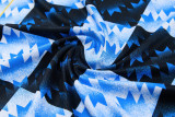 26-27 Man Utd Blue Short shirts and Long trousers Suit (圆领)