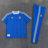 26-27 RMA Fancy blue Short shirts and Long trousers Suit (圆领)