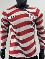26-27 USA Home Long Sleeve Player Version Soccer Jersey (长袖球员)