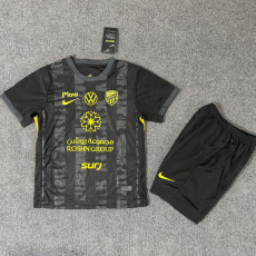 25-26 Ittihad Club Black Kids Soccer Jersey