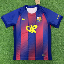 25-26 BAR Home Print Personalized AD Fans Soccer Jersey (前OR)
