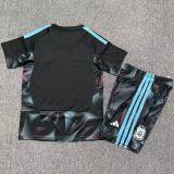 26-27 Argentina Black Goalkeeper Kids Soccer Jersey