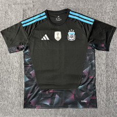 26-27 Argentina Black Goalkeeper Fans Soccer Jersey
