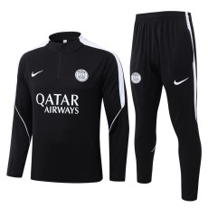 26-27 PSG Black Half Pull Tracksuit #B26033(半拉链)