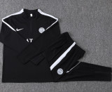 26-27 PSG Black Half Pull Tracksuit #B26033(半拉链)