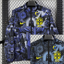 26-27 Brazil Purple & Blue Double Sided Windbreaker (双面风衣)