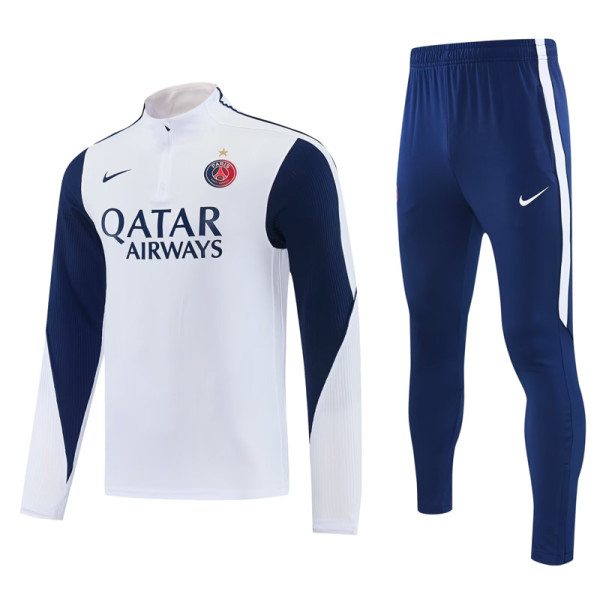 26-27 PSG White Half Pull Tracksuit (半拉链)
