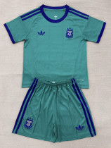 26-27 Argentina Green Goalkeeper Kids Soccer Jersey