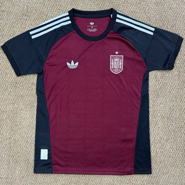 26-27 Spain Brown Goalkeeper Fans Soccer Jersey