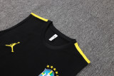 26-27 Brazil Black Tank top and shorts suit #D26029