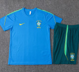 26-27 Brazil Lake blue Training Short Suit #J26028