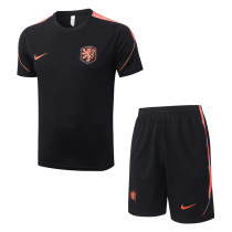 26-27 Netherlands Black Training Short Suit #J26029