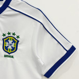 1998 Brazil White Retro Soccer Jersey