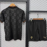 25-26 Portugal Black Special Edition Kids Soccer Jersey (有领)