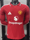 26-27 Man Utd Home Long Sleeve Player Version Soccer Jersey (长袖球员)