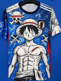 26-27 Japan Special Edition Training shirts (蓝白刀疤路飞)