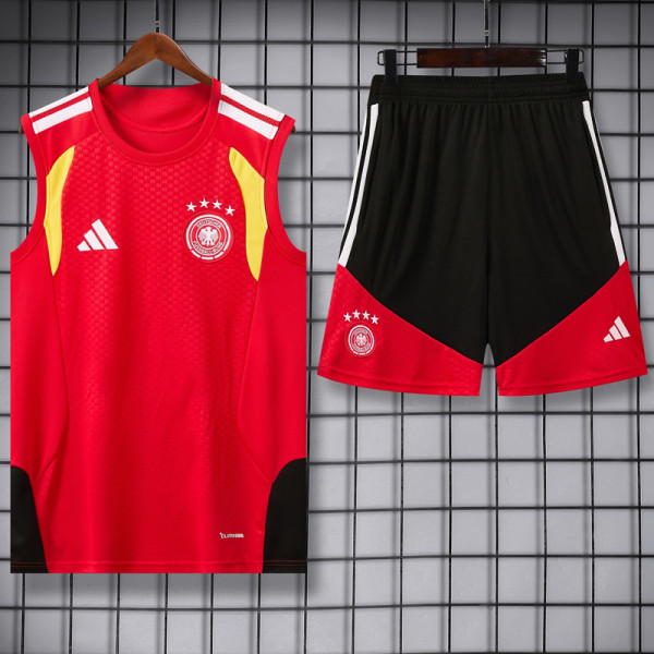 26-27 Germany Red Tank top and shorts suit