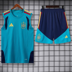 26-27 Spain Lake blue Tank top and shorts suit