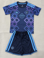 26-27 Sporting Kansas City Away Kids Soccer Jersey