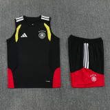26-27 Germany Black Tank top and shorts suit
