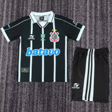 1999-2000 Corinthians Away Kids Retro Soccer Jersey