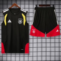 26-27 Germany Black Tank top and shorts suit