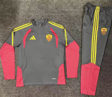 26-27 Roma Gray Half Pull Tracksuit (Pants Have Pocket)(半拉链)