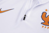 26-27 France White Half Pull Tracksuit (半拉链)