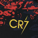 26-27 Portugal CR7 Red Black Fans Training shirts