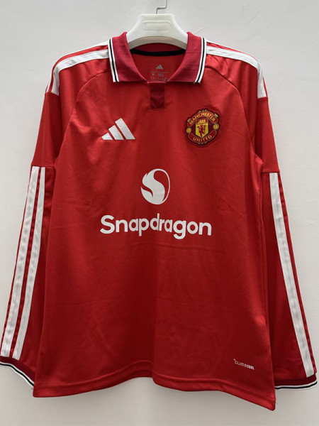 26-27 Man Utd Home Long Sleeve Soccer Jersey (长袖)