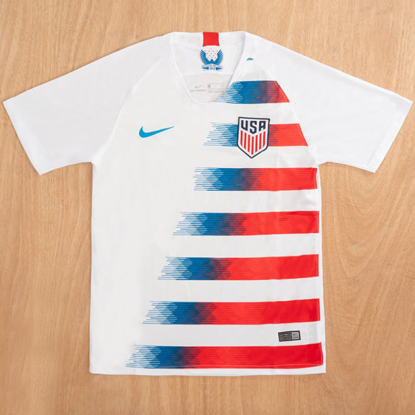 2018 USA Home Retro Soccer Jersey