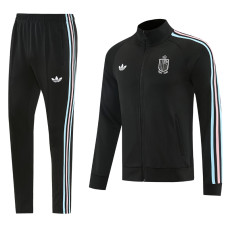 26-27 Belgium Black Jacket Tracksuit #01