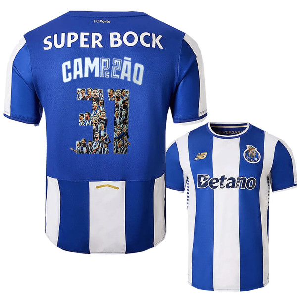 25-26 Porto Home Print CAMPEÃO #31 Fans Soccer Jersey
