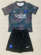 26-27 PSG Black Goalkeeper Kids Soccer Jersey