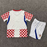 26-27 Croatia Home Kids Soccer Jersey